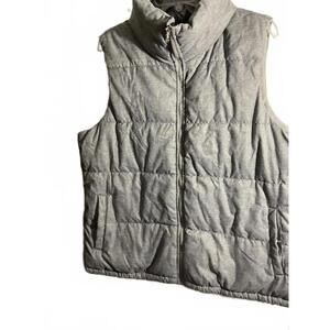 Cozy Old Navy Gray Puffer Vest - Size XL